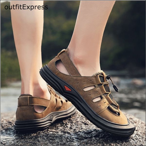 new summer men's sandals fashion design breathable leather casual beach shoes men's soft bottom outdoor sandals plus size 38-46
new summer men's sandals fashion design breathable leather casual beach shoes men's soft bottom outdoor sandals plus size 38-46