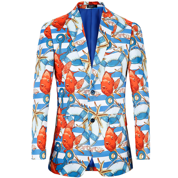 men's suits & blazers men suit casual spring autumn fashion exclusive beach style blazer party print ocean design wedding masculino, White;black
men's suits & blazers men suit casual spring autumn fashion exclusive beach style blazer party print ocean design wedding masculino, White;black