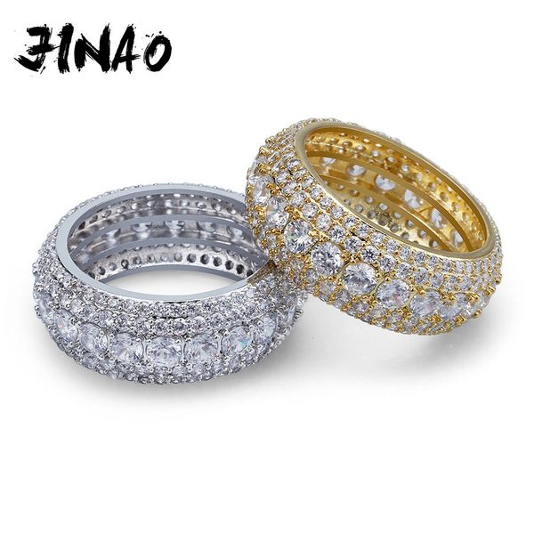 hip hop 5 rows luxury cubic zircons men women rings fashion gold silver colors classic punk males finger rings size 7-11, Golden;silver
hip hop 5 rows luxury cubic zircons men women rings fashion gold silver colors classic punk males finger rings size 7-11, Golden;silver