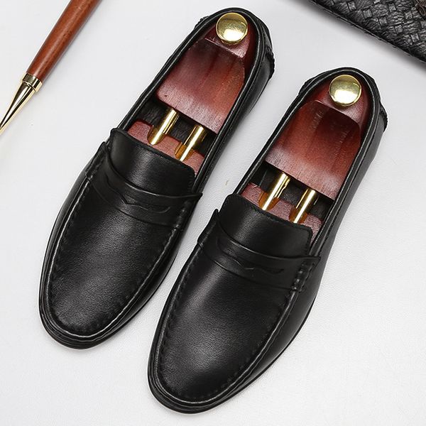 2019new arrival round toe slip on man casual shoes full grain leather moccasin loafers flat heel men's driving flats ss540, Black
2019new arrival round toe slip on man casual shoes full grain leather moccasin loafers flat heel men's driving flats ss540, Black