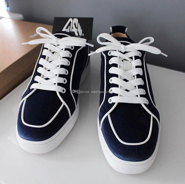 brands junior red bottom shoes velvet leather casual flat sneakers men women party wedding shoes eu35-46,original box, Black
brands junior red bottom shoes velvet leather casual flat sneakers men women party wedding shoes eu35-46,original box, Black