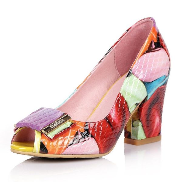 genuine leather spring high heels women peep toe summer shoes fashion party dance shoes colorful woman pumps, Black
genuine leather spring high heels women peep toe summer shoes fashion party dance shoes colorful woman pumps, Black