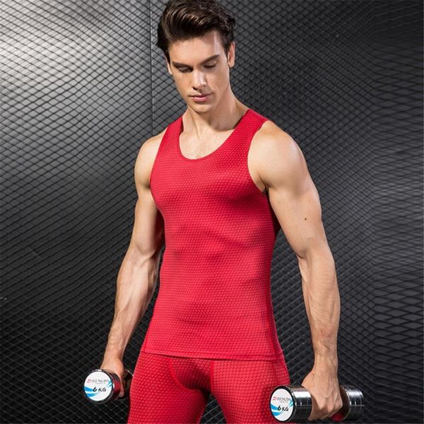 running jerseys men compression suit vest sports fitness sleeveless training tank summer quick dry body shaper t-shirt clothing, Black;blue
running jerseys men compression suit vest sports fitness sleeveless training tank summer quick dry body shaper t-shirt clothing, Black;blue