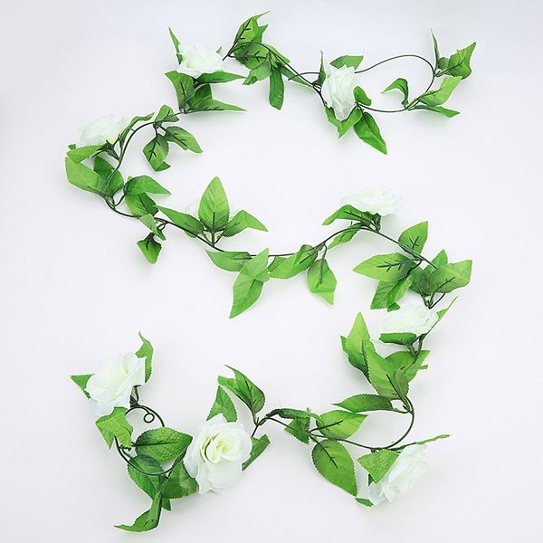 high 2pcs artificial rose garland fake flower vine for wedding garden decorations uej
high 2pcs artificial rose garland fake flower vine for wedding garden decorations uej