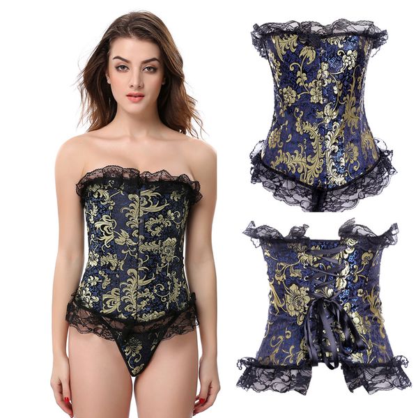 plus size vintage women lingerie bustiers corset overbust clubwear costumes lace trim korset slimming shapewear gilding corsets 865, Black;white
plus size vintage women lingerie bustiers corset overbust clubwear costumes lace trim korset slimming shapewear gilding corsets 865, Black;white
