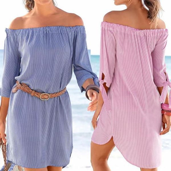 womens dresses women clothing off women shoulder half sleeve striped casual loose party vintage dresses dress aug6 designer clothes, Black;gray
womens dresses women clothing off women shoulder half sleeve striped casual loose party vintage dresses dress aug6 designer clothes, Black;gray