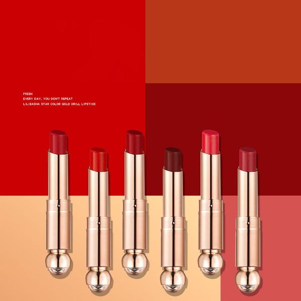 6 color shimmer lipstick make-up cosmetic makeup diamond gold tube waterproof lipstick non-stick cup long-lasting
6 color shimmer lipstick make-up cosmetic makeup diamond gold tube waterproof lipstick non-stick cup long-lasting