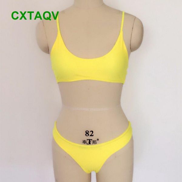 2020 style simple solid bikini set wire with chest pad lady black, yellow, red, orange, blue swimwear wholesale
2020 style simple solid bikini set wire with chest pad lady black, yellow, red, orange, blue swimwear wholesale