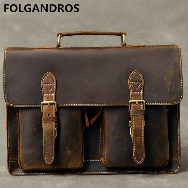 2020 genuine leather business briefcases for lawyer vintage crazy horse leather lapbriefcases men's 15'' document office bag
2020 genuine leather business briefcases for lawyer vintage crazy horse leather lapbriefcases men's 15'' document office bag