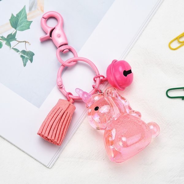 cute candy color crystal unicorn key chain women men pink paint bell car key ring leather tassel keychains bag ornament chaveiro, Silver
cute candy color crystal unicorn key chain women men pink paint bell car key ring leather tassel keychains bag ornament chaveiro, Silver