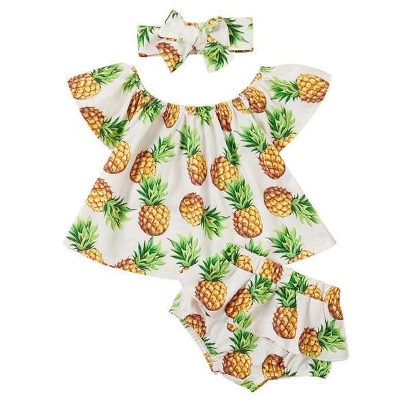 cute pineapple baby girl clothes summer 2020 new toddler baby girl pineapple fruit off shoulder pp pant shorts headban set, White
cute pineapple baby girl clothes summer 2020 new toddler baby girl pineapple fruit off shoulder pp pant shorts headban set, White