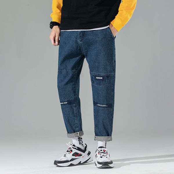 straight jeans men 2020 spring autumn new casual youth trend loose jeans mens pants men trousers, Blue
straight jeans men 2020 spring autumn new casual youth trend loose jeans mens pants men trousers, Blue