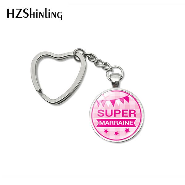 2019 new fashion super marraine parrain papa glass dome heart keychain girls gifts french pattern bag car hold key chain jewelry, Silver
2019 new fashion super marraine parrain papa glass dome heart keychain girls gifts french pattern bag car hold key chain jewelry, Silver