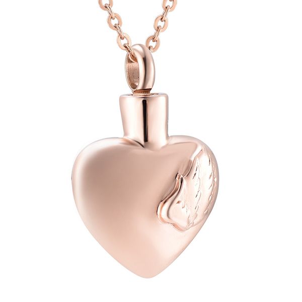 angel wing on heart ash keepsake urn necklace memorial jewelry hold ashes cremation urn pendant necklace for pet/human ashes, Silver
angel wing on heart ash keepsake urn necklace memorial jewelry hold ashes cremation urn pendant necklace for pet/human ashes, Silver