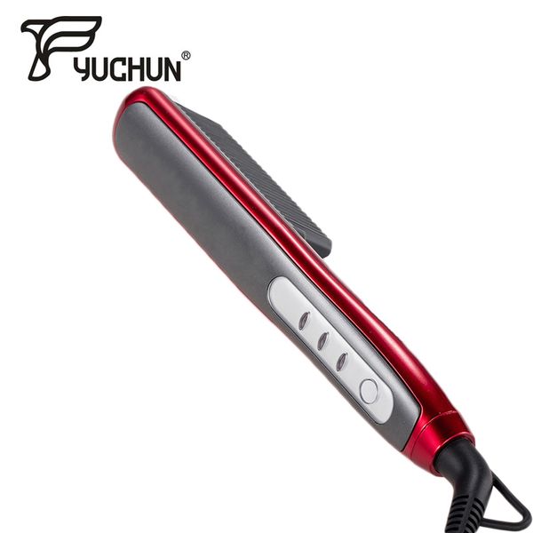 new design men hair straightener flat iron brush hair volumize flatten side and straightener curler male quick styler, Black
new design men hair straightener flat iron brush hair volumize flatten side and straightener curler male quick styler, Black