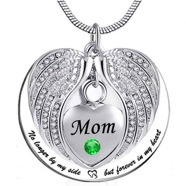 no longer by my side but forever in my heart mom cremation ashes urn pendant stainless steel waterproof necklace, Silver
no longer by my side but forever in my heart mom cremation ashes urn pendant stainless steel waterproof necklace, Silver