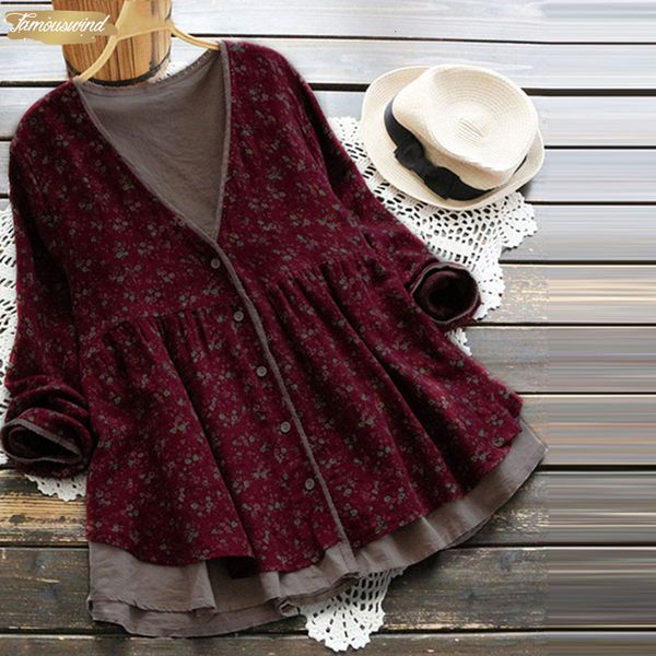 2019 spring autumn women long sleeve vintage floral print up plus size cardigan lady button cap sleeve shirt feminina, White
2019 spring autumn women long sleeve vintage floral print up plus size cardigan lady button cap sleeve shirt feminina, White