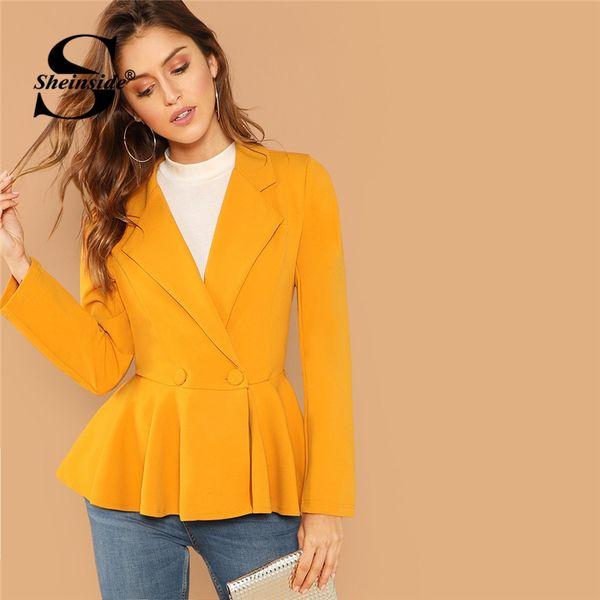 sheinside ginger elegant women blazers and jackets long sleeve office lady peplum blazer 2018 fall womens fashion slim outerwear, White;black
sheinside ginger elegant women blazers and jackets long sleeve office lady peplum blazer 2018 fall womens fashion slim outerwear, White;black