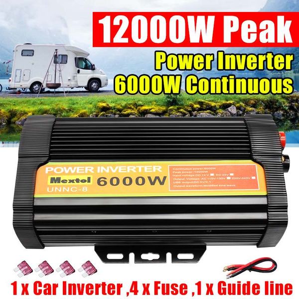 dual usb max 12000 watts 6000w power inverter dc 12 v to ac 110 volt car adapter charge converter modified sine wave transformer
dual usb max 12000 watts 6000w power inverter dc 12 v to ac 110 volt car adapter charge converter modified sine wave transformer
