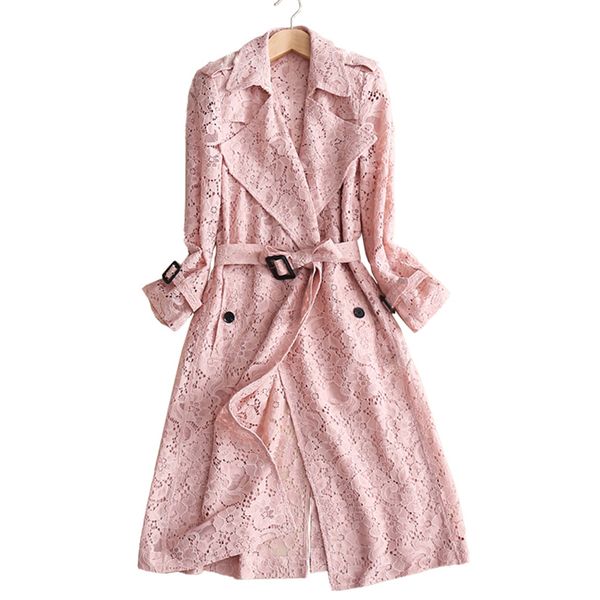 red roosarosee runway designer women autumn spring outwear hollow out long sleeve lace up thin open stitch trench lady overcoat, Tan;black
red roosarosee runway designer women autumn spring outwear hollow out long sleeve lace up thin open stitch trench lady overcoat, Tan;black