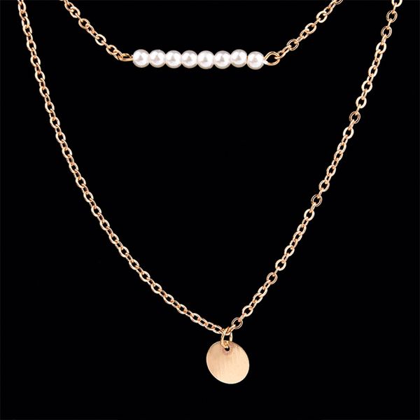 2020 women's pendant necklace fashion three layers gold pearl pendant necklace girl party jewelry accessories, Silver
2020 women's pendant necklace fashion three layers gold pearl pendant necklace girl party jewelry accessories, Silver