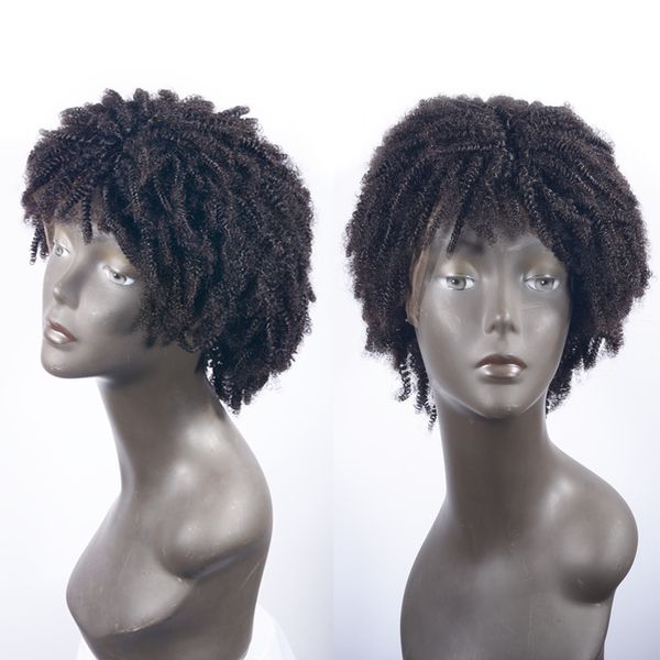 short afro kinky curly full lace human hair wigs unprocessed brazilian glueless human hair lace front wig with bangs & baby hair, Black;brown
short afro kinky curly full lace human hair wigs unprocessed brazilian glueless human hair lace front wig with bangs & baby hair, Black;brown