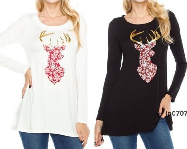 50pcs long sleeve printed women's deer t-shirt christmas wear casual sweatshirt for women m284, White
50pcs long sleeve printed women's deer t-shirt christmas wear casual sweatshirt for women m284, White