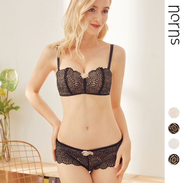 norns comfortable gathering without steel rings half cup ladies underwear lace bra set girls bra, Red;black
norns comfortable gathering without steel rings half cup ladies underwear lace bra set girls bra, Red;black