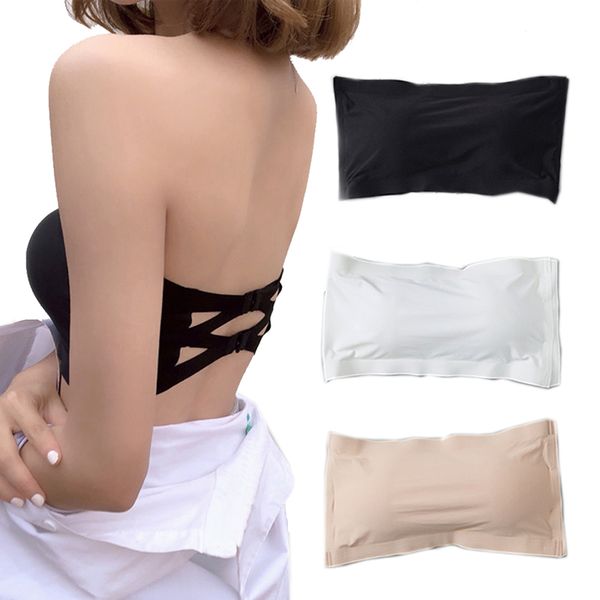 sale adjustable chest wrap comfortable ice silk bottoming underwear women strapless ladies bra vest, Red;black
sale adjustable chest wrap comfortable ice silk bottoming underwear women strapless ladies bra vest, Red;black
