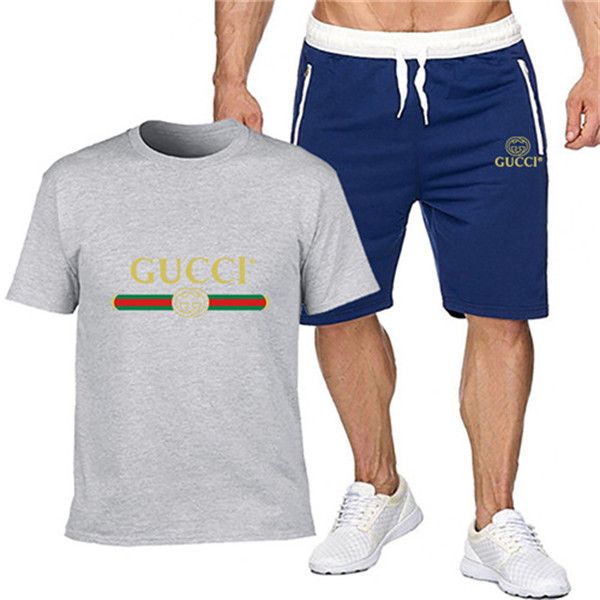 2020 mens designer fashion tracksuit letters embroidery brand luxury goods summer sportswear short sleeves pullover jogger pants suits 23455, Gray
2020 mens designer fashion tracksuit letters embroidery brand luxury goods summer sportswear short sleeves pullover jogger pants suits 23455, Gray