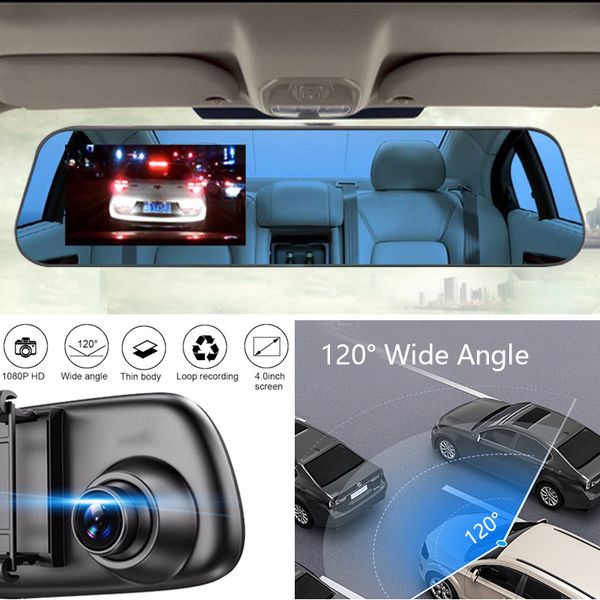 1pc full hd 1080p car dvr camera auto 4.0 inch rearview mirror digital video recorder dual lens registratory camcorder
1pc full hd 1080p car dvr camera auto 4.0 inch rearview mirror digital video recorder dual lens registratory camcorder