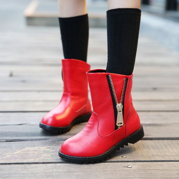 mxhy girls leather boots 2019 autumn and winter new leather boots fashion girls shoes winter for, Black;grey
mxhy girls leather boots 2019 autumn and winter new leather boots fashion girls shoes winter for, Black;grey