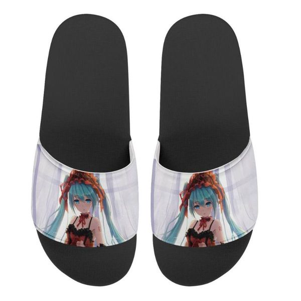 custom pattern hatsune miku cosplay slippers men women casual fashion slides sandals outdoor non-slip beach shoes flip flops
custom pattern hatsune miku cosplay slippers men women casual fashion slides sandals outdoor non-slip beach shoes flip flops