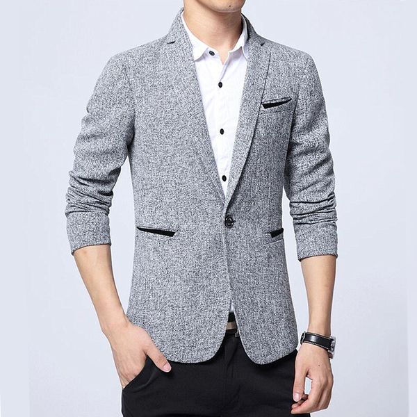 2018 spring new men's casual business linen suit jacket / men's one button blazers coat, White;black
2018 spring new men's casual business linen suit jacket / men's one button blazers coat, White;black