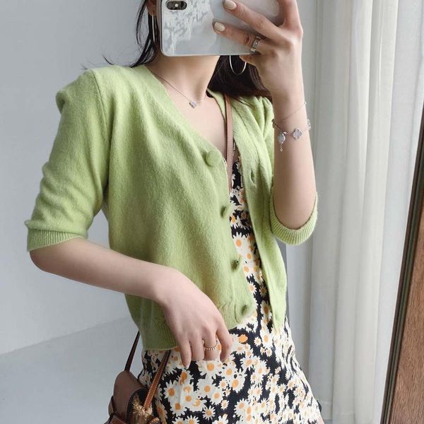 women's knits & tees women sweater spring / summer 2021 avocado cardigan thin coat, White
women's knits & tees women sweater spring / summer 2021 avocado cardigan thin coat, White