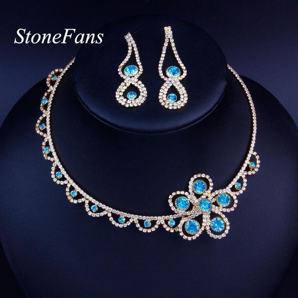stonefand bijoux femme collier gold flower statement necklace women maxi blue choker jewelry graduation necklace earrings gift, Silver
stonefand bijoux femme collier gold flower statement necklace women maxi blue choker jewelry graduation necklace earrings gift, Silver