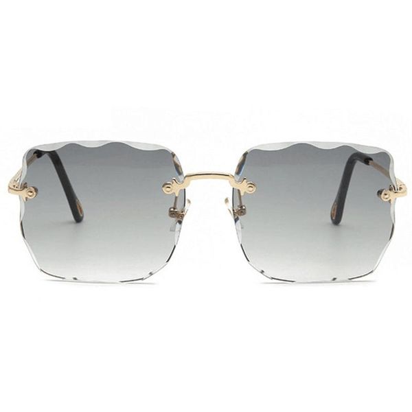 square irregular sunglasses metal frameless trimmed sunglasses jelly elegant women's oceans fashion big brand glasses, White;black
square irregular sunglasses metal frameless trimmed sunglasses jelly elegant women's oceans fashion big brand glasses, White;black