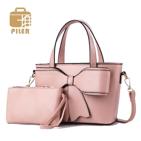 2pcs/lot women bag ladies composite bag purse and handbag female shoulder tote leather messenger bow clutch 2020 
2pcs/lot women bag ladies composite bag purse and handbag female shoulder tote leather messenger bow clutch 2020