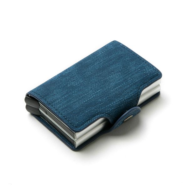2020 new denim wallet anti-theft double boxes wallet new rfid blocking card holder business -up metal id case, Red;black
2020 new denim wallet anti-theft double boxes wallet new rfid blocking card holder business -up metal id case, Red;black