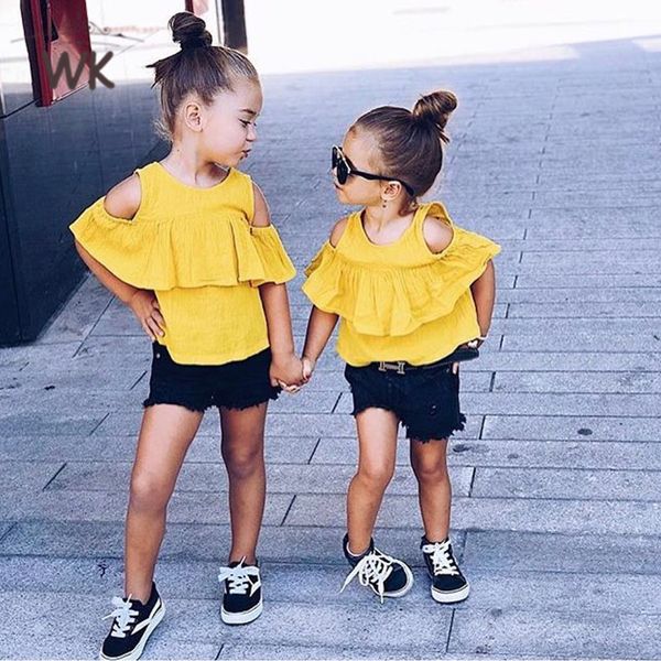 new summer girls clothes 2019 fashion ruffles design + shorts 2pcs girls clothing sets children clothing set 2-6t jt-369, White
new summer girls clothes 2019 fashion ruffles design + shorts 2pcs girls clothing sets children clothing set 2-6t jt-369, White