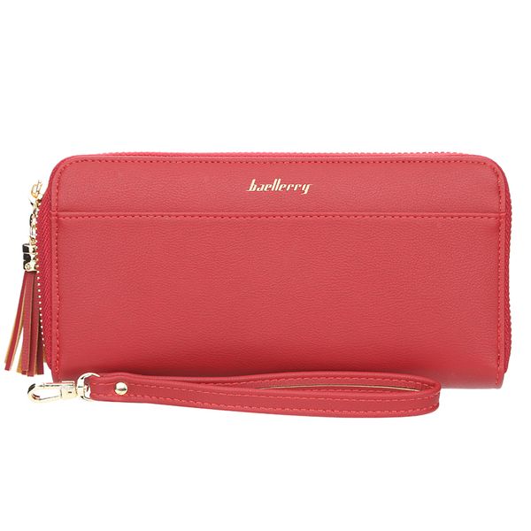 wallet casual fashion long tassel zipper ladies wallet multicolor card position purse clutch bag ing, Red;black
wallet casual fashion long tassel zipper ladies wallet multicolor card position purse clutch bag ing, Red;black