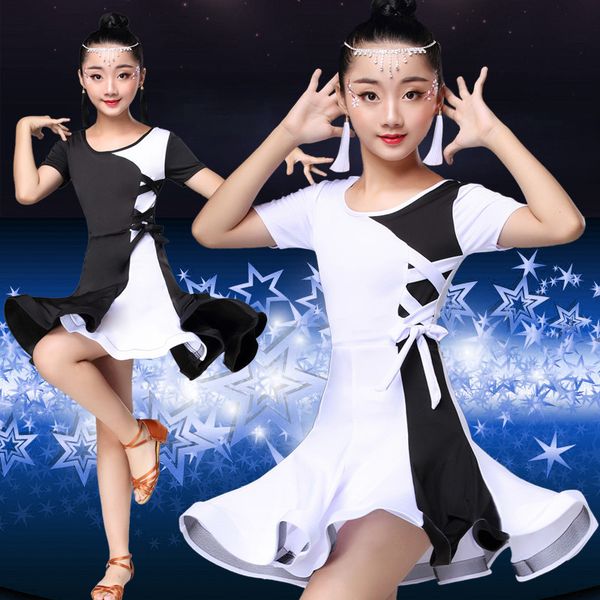 2019bow middle sleeve children rumba/samba/tango standard girls black/white skirt latin dresses for dancing ballroom dance dress, Black;red
2019bow middle sleeve children rumba/samba/tango standard girls black/white skirt latin dresses for dancing ballroom dance dress, Black;red