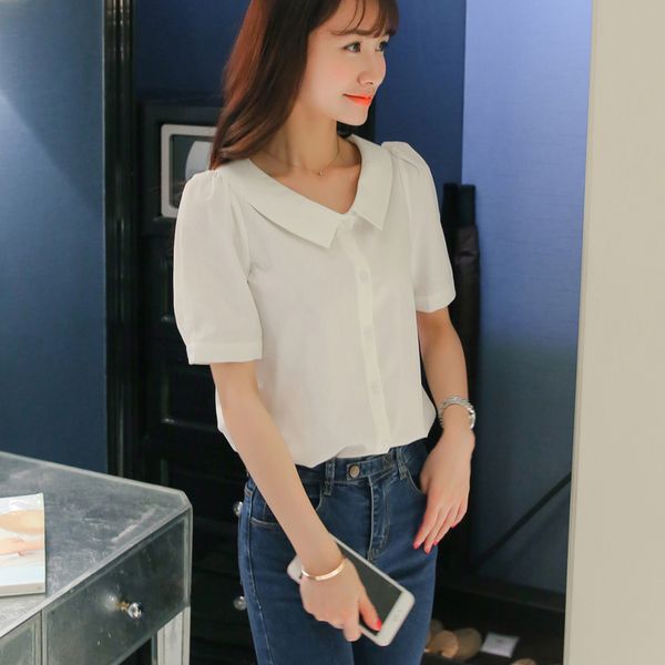 spring and summer new arrival women korean-style chiffon shirt bottoming shirt-white slim large size shirt top
spring and summer new arrival women korean-style chiffon shirt bottoming shirt-white slim large size shirt top