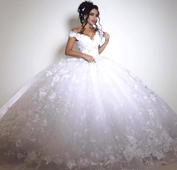 gorgeous ball gown off the shoulders wedding dresses 2019 luxurious appliques church formal bride bridal gowns plus size custom made, White
gorgeous ball gown off the shoulders wedding dresses 2019 luxurious appliques church formal bride bridal gowns plus size custom made, White