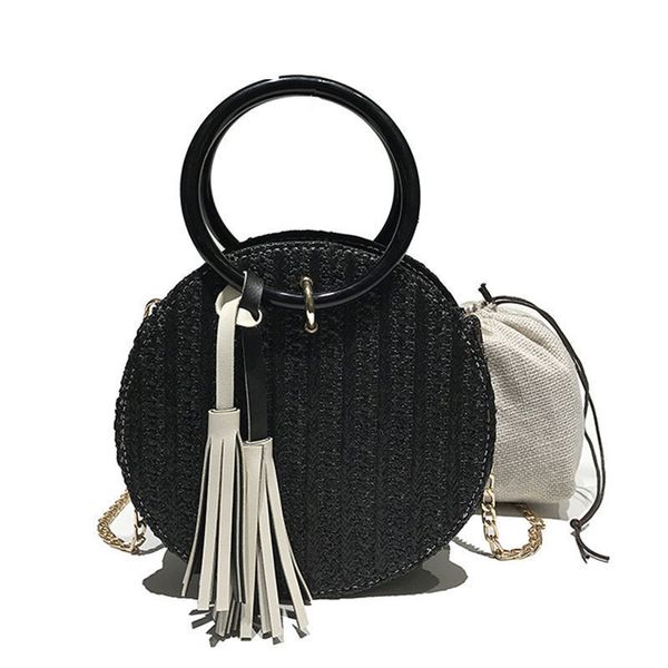 good quality women straw bag rattan beach handbag small circle lady vintage crossbody handmade shoulder bags tassel bags
good quality women straw bag rattan beach handbag small circle lady vintage crossbody handmade shoulder bags tassel bags