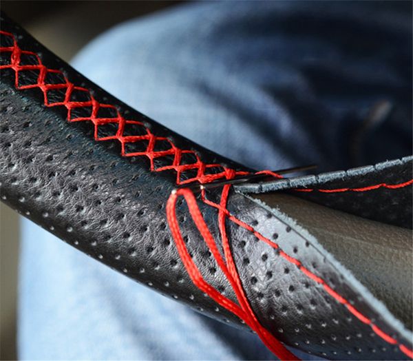car steering-wheel 37cm-38cm leather hand-stitched pu leather car steering wheel cover fit for most cars styling
car steering-wheel 37cm-38cm leather hand-stitched pu leather car steering wheel cover fit for most cars styling