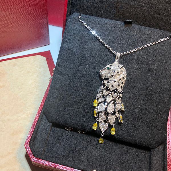 brand pure 925 sterling silver jewelry penther necklace leopard pendant tassel water drop spotted leopard party silver necklace
brand pure 925 sterling silver jewelry penther necklace leopard pendant tassel water drop spotted leopard party silver necklace