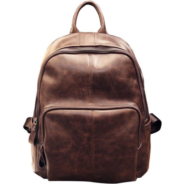 women novelty pu leather black brown backpack for female casual daypack vintage lady knapsack
women novelty pu leather black brown backpack for female casual daypack vintage lady knapsack