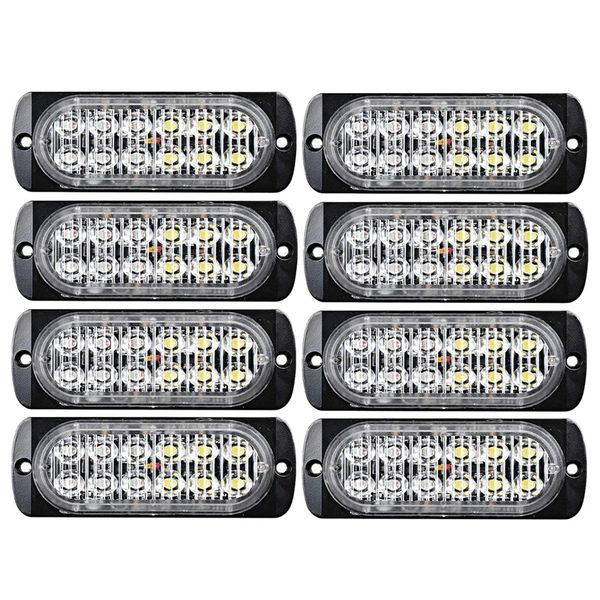 8 pcs 12-led flash recovery strobe car emergency signal light fog light white and yellow
8 pcs 12-led flash recovery strobe car emergency signal light fog light white and yellow