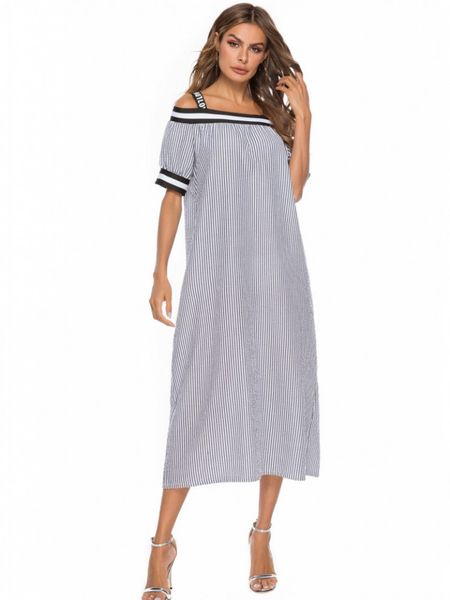 summer women dress blue striped shirt midi dress half sleeve beach dresses 2019 plus size sundress, Black;gray
summer women dress blue striped shirt midi dress half sleeve beach dresses 2019 plus size sundress, Black;gray